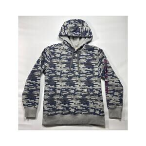 Ariat Rebar Women's Blue Camouflage Graphic Printed Hooded Sweatshirt - L